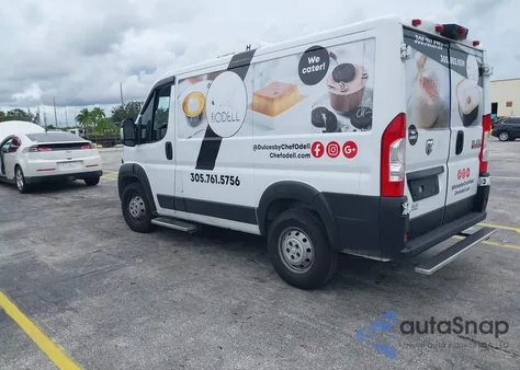 2020 Ram Promaster 1500 Low Roof 118 Wb из США, поврежденный, VIN 3C6TRVNG6LE100063